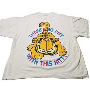 Vintage Garfield Shirt All Over Print Theres No Pity With This Kitty Box 3XL/22W